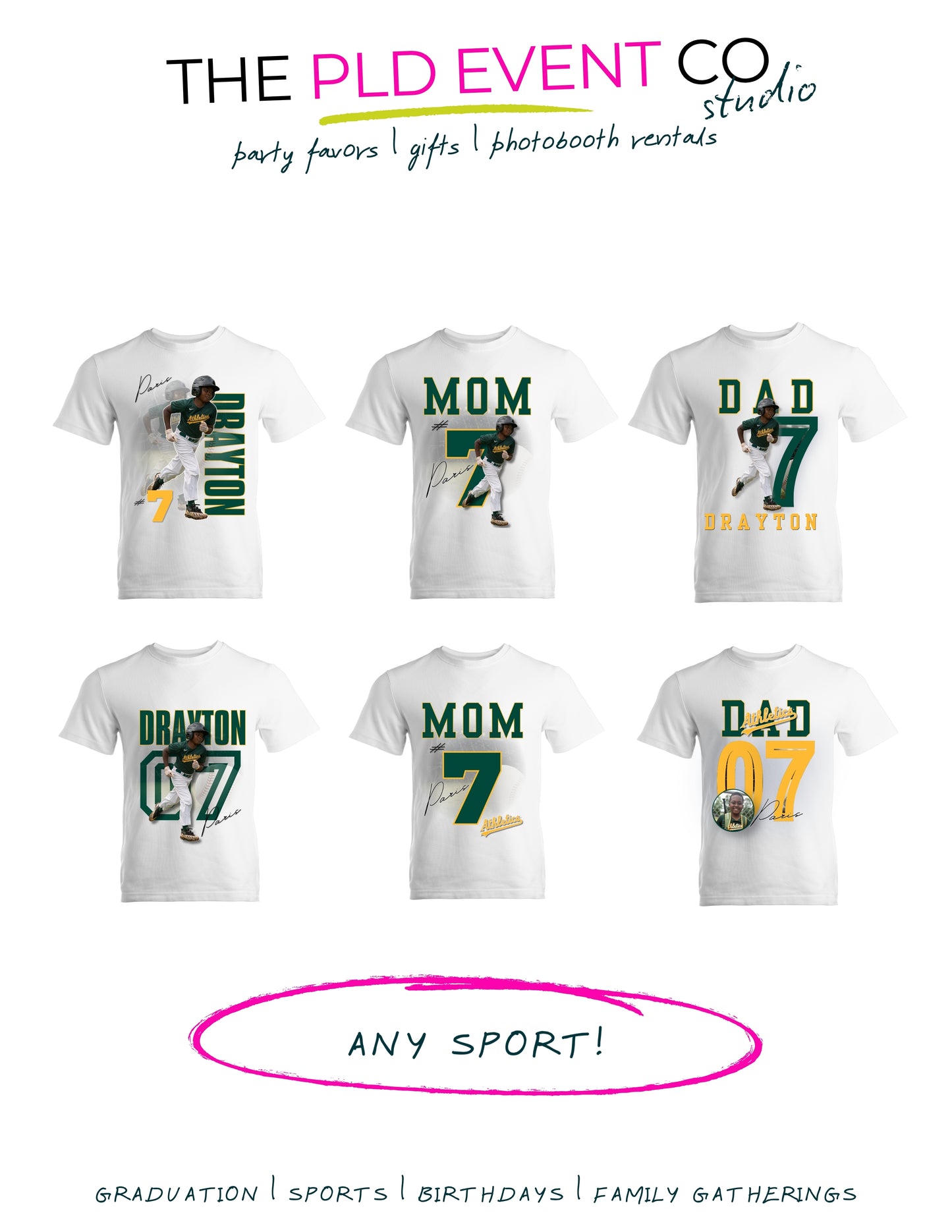 Personalized Party Shirts | Custom Event T-Shirts (Kids & Adults)